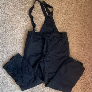 Men's Black Snow Bib Pants